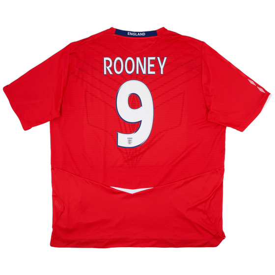 2008-10 England Away Shirt Rooney #9 - 9/10 - (3XL)