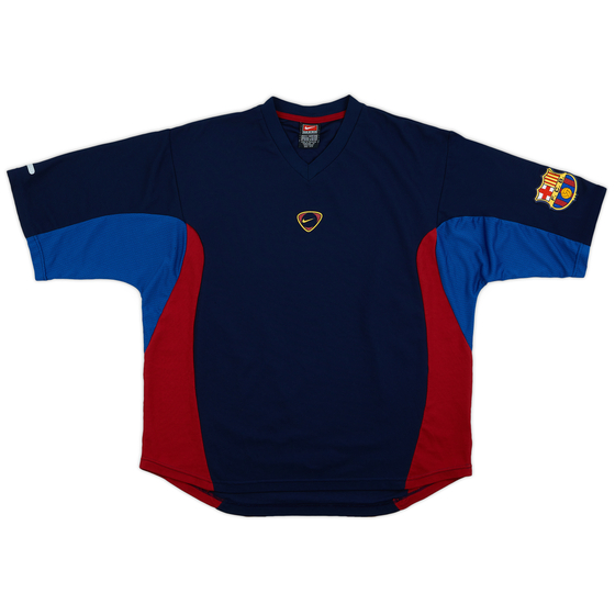 2000-02 Barcelona Nike Training Shirt - 8/10 - (L)