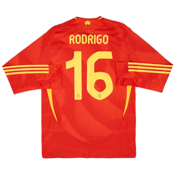 2024-25 Spain Authentic Home L/S Shirt Rodrigo #16
