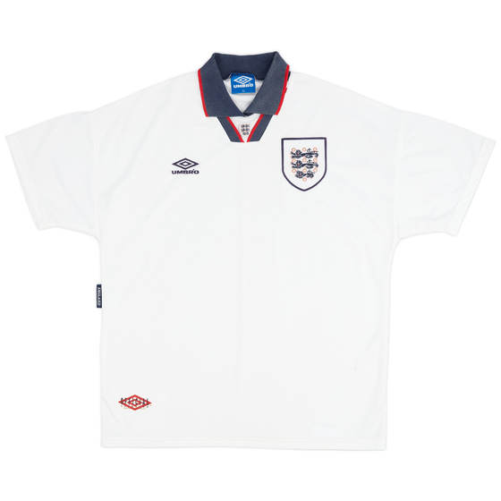 1993-95 England Home Shirt - 6/10 - (XL)