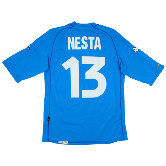 2000-01 Italy Home Shirt Nesta #13 - 8/10 - (L)