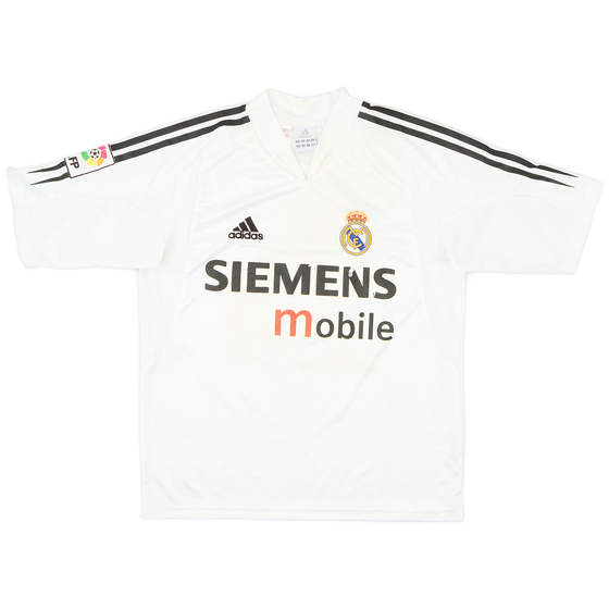 2004-05 Real Madrid Home Shirt - 5/10 - (L.Boys)