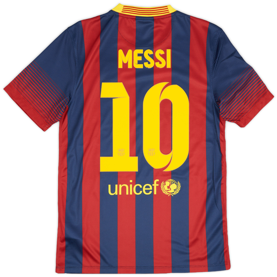 2013-14 Barcelona Home Shirt Messi #10 (S)