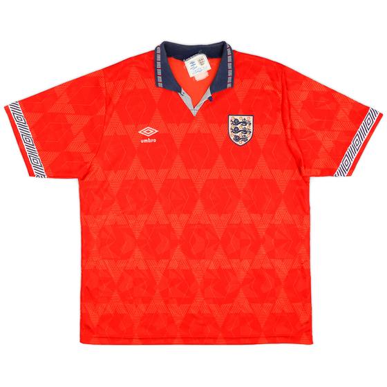 1990-93 England Away Shirt - 9/10 - (XL)