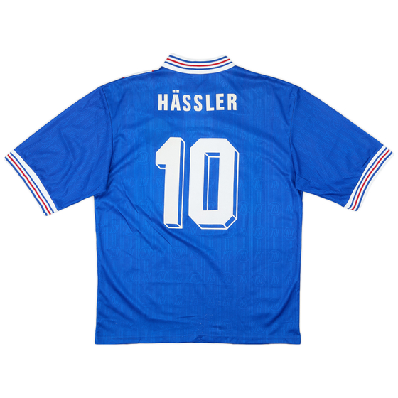 1996-97 Karlsruhe Away Shirt Hassler #10 - 9/10 - (L)