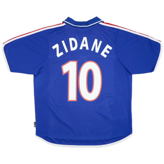 2000-02 France Home Shirt Zidane #10 - 7/10 - (L)