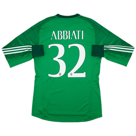 2014-15 AC Milan adidas GK Shirt Abbiati #32 (M)