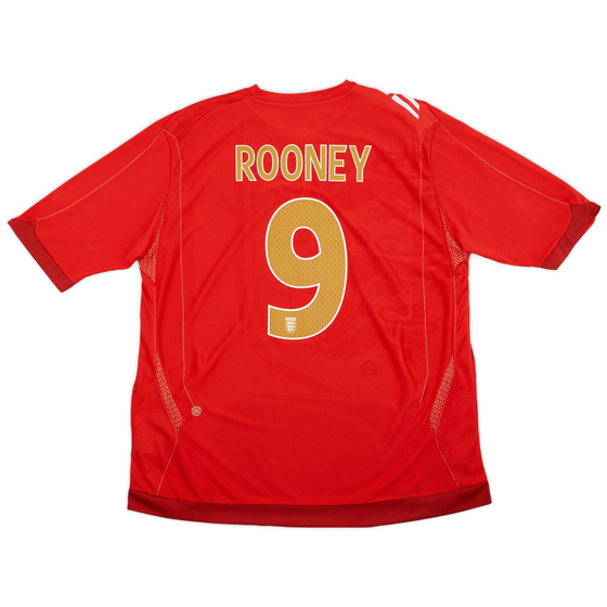 2006-08 England Away Shirt Rooney #9 (XXL)