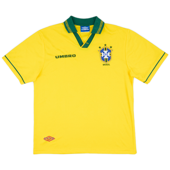 1993-94 Brazil Home Shirt - 9/10 - (L)