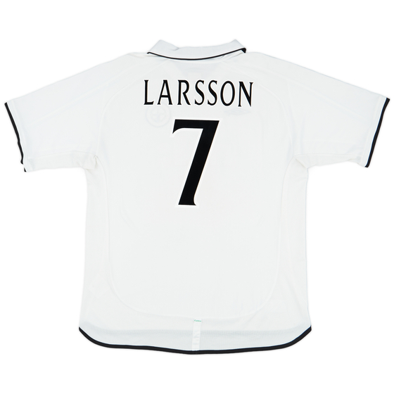 2001-02 Celtic Away Shirt Larsson #7 - 8/10 - (XXL)