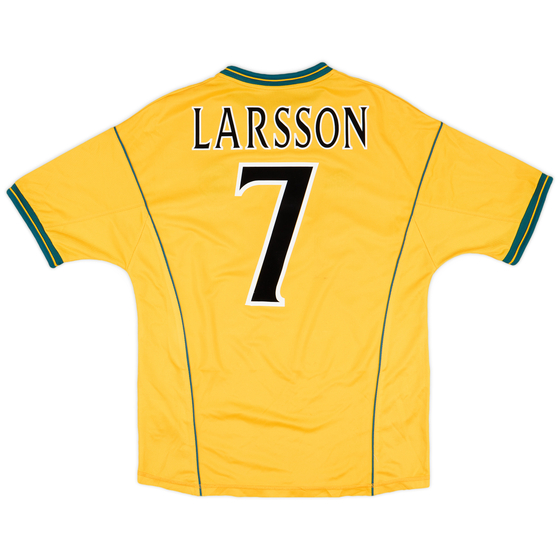2000-02 Celtic Away Shirt Larsson #7 - 8/10 - (M)