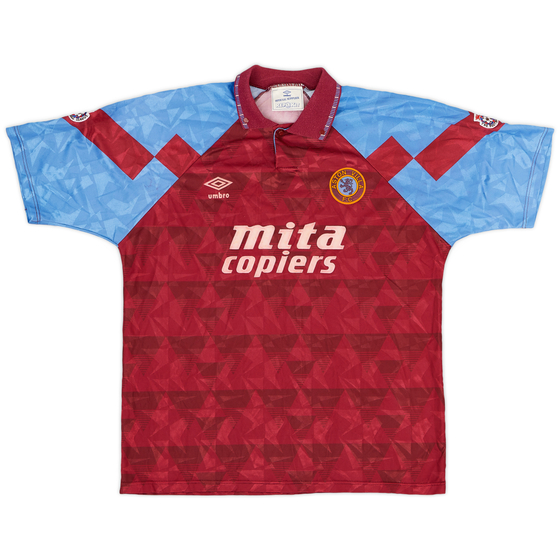 1990-92 Aston Villa Home Shirt - 7/10 - (L)