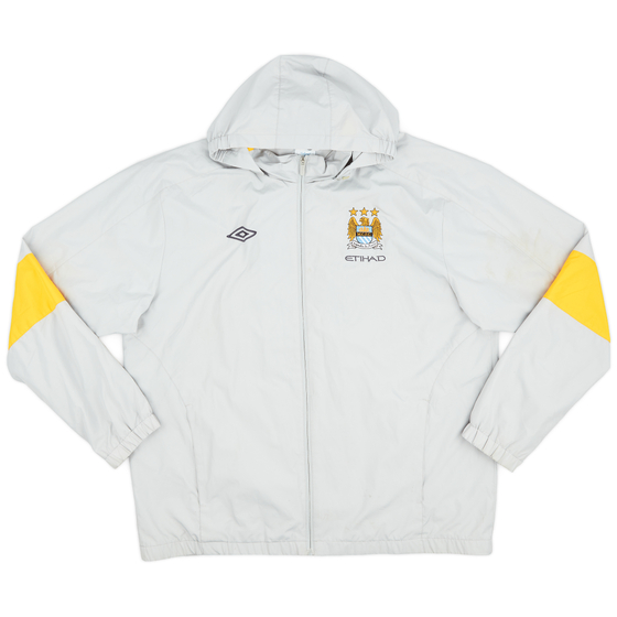 2009-10 Manchester City Umbro Hooded Rain Jacket - 9/10 - (XXL)