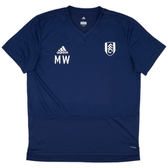 2017-18 Fulham Staff Issue adidas Training Shirt - 9/10 - (L)