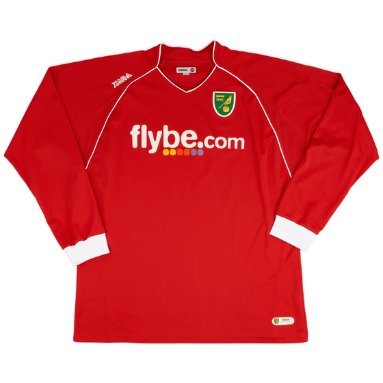 2007-08 Norwich Away L/S Shirt - 8/10 - (XXL)