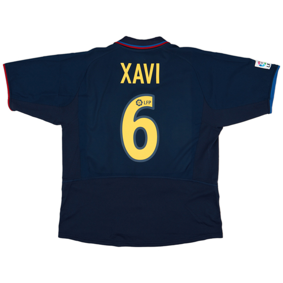 2002-03 Barcelona Away Shirt Xavi #6 - 8/10 - (XXL)