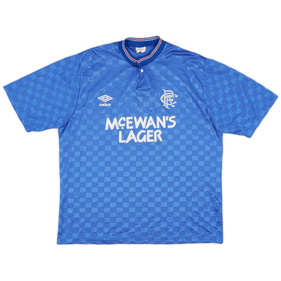 1987-90 Rangers Home Shirt - 9/10 - (L)