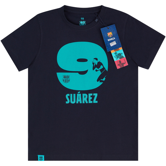 2019-20 Barcelona Graphic Fan Tee Suárez #9 - NEW - BOYS