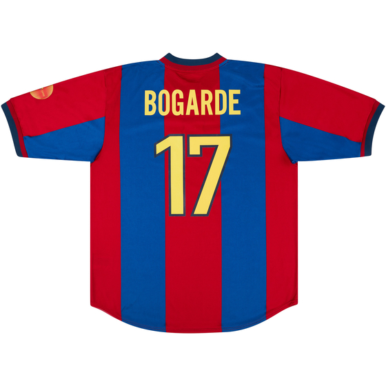 1998-99 Barcelona Match Issue Home Shirt Bogarde #17