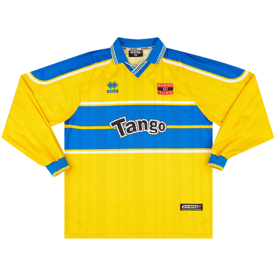 2001-02 Barry Town Match Issue Home L/S Shirt #7