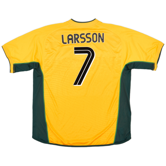 2002-03 Celtic Away Shirt Larsson #7 - 9/10 - (XXL)