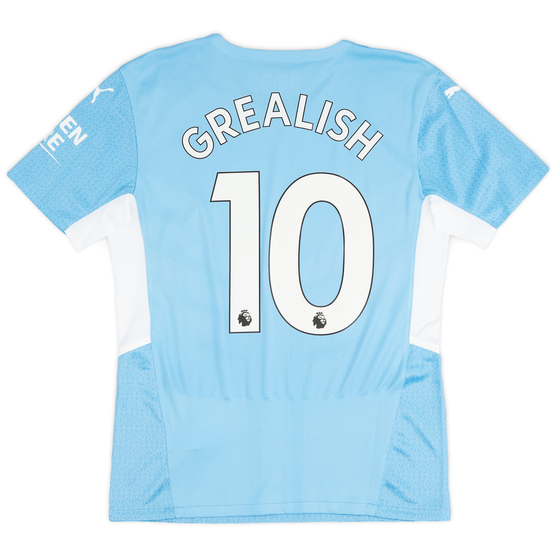 2021-22 Manchester City Player Issue Home Shirt Grealish #10 (S)