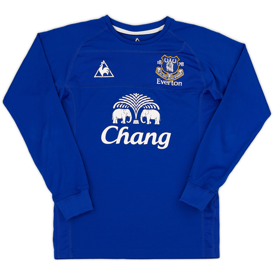 2010-11 Everton Home L/S Shirt - 9/10 - (S)