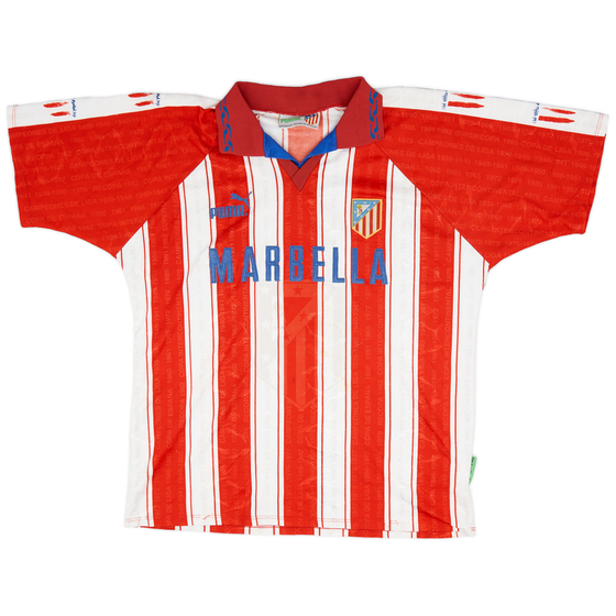 1995-96 Atletico Madrid Home Shirt - 7/10 - (L)