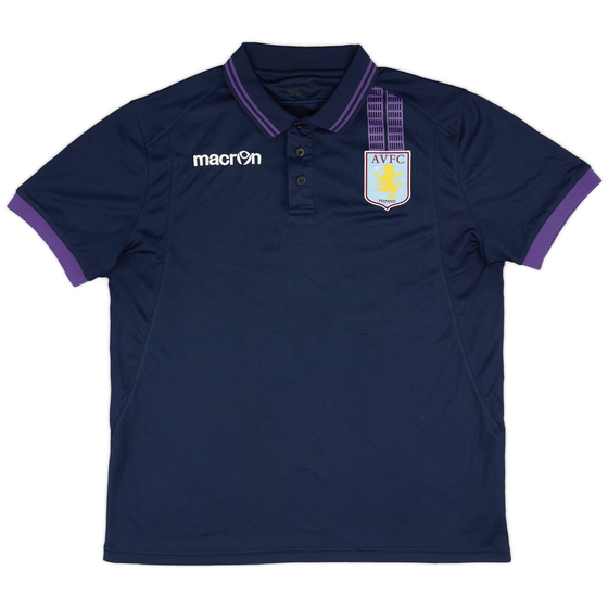 2012-13 Aston Villa Macron Training Polo Shirt - 9/10 - (XXL)