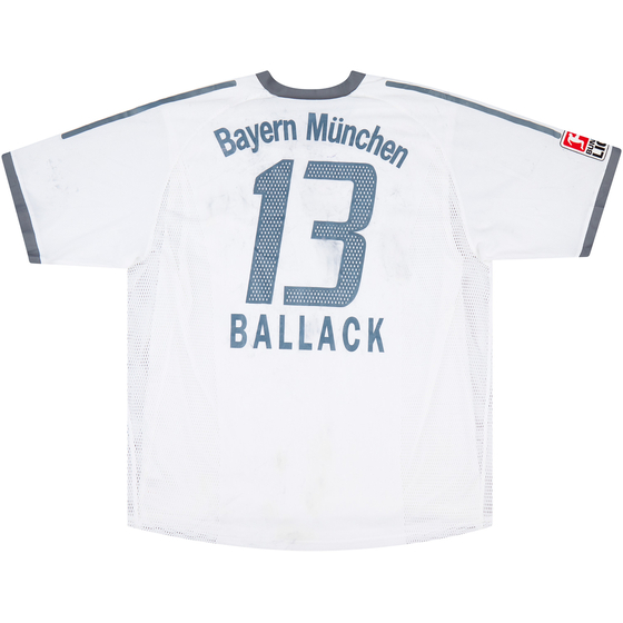 2002-03 Bayern Munich Match Issue Signed Away Shirt Ballack #13
