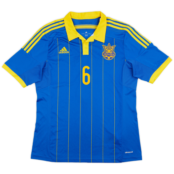 2014-16 Ukraine Away Shirt #6 - 10/10 - (L)