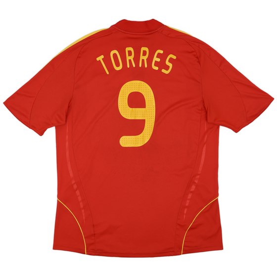 2007-09 Spain Home Shirt Torres #9 - 8/10 - (XXL)