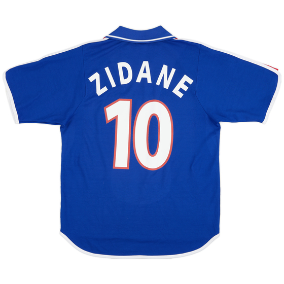 2000-02 France Home Shirt Zidane #10 - 9/10 - (M)
