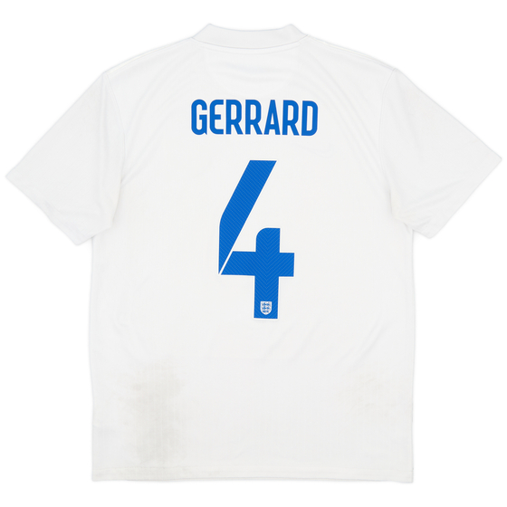 2014-15 England Home Shirt Gerrard #4 - 5/10 - (M)