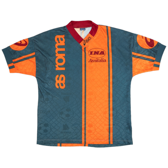 1996-97 Roma Asics Training Shirt - 9/10 - (XL)