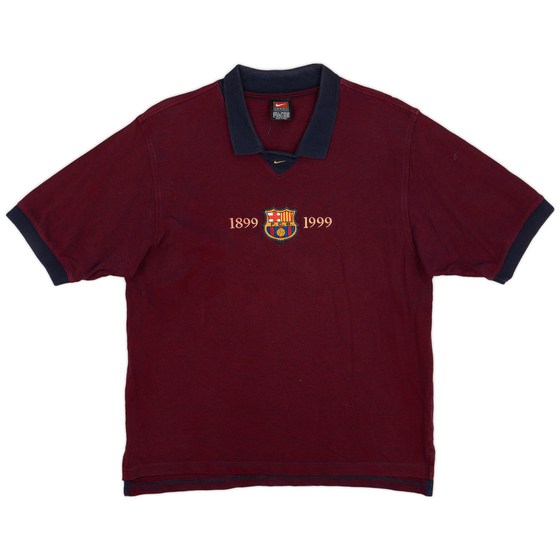 1999-00 Barcelona Nike Polo Shirt - 8/10 - (L)