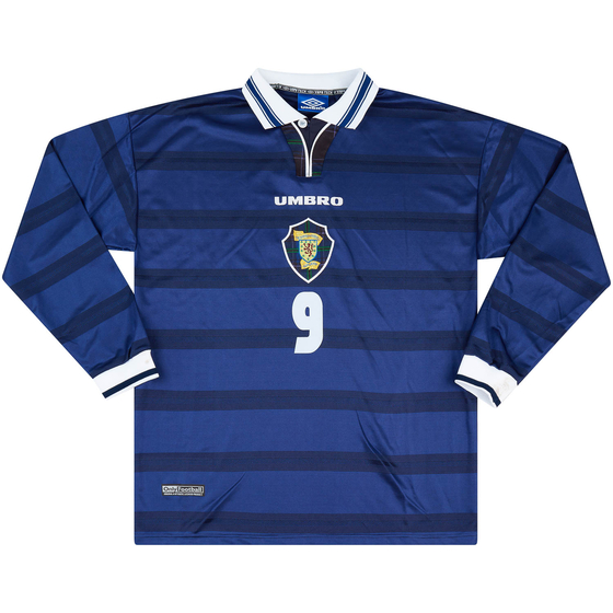1998-00 Scotland Match Issue Home L/S Shirt #9