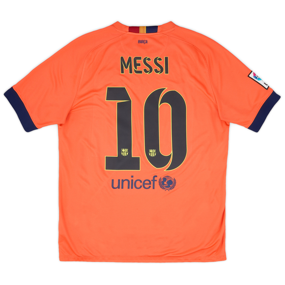 2014-15 Barcelona Away Shirt Messi #10 - 8/10 - (L)