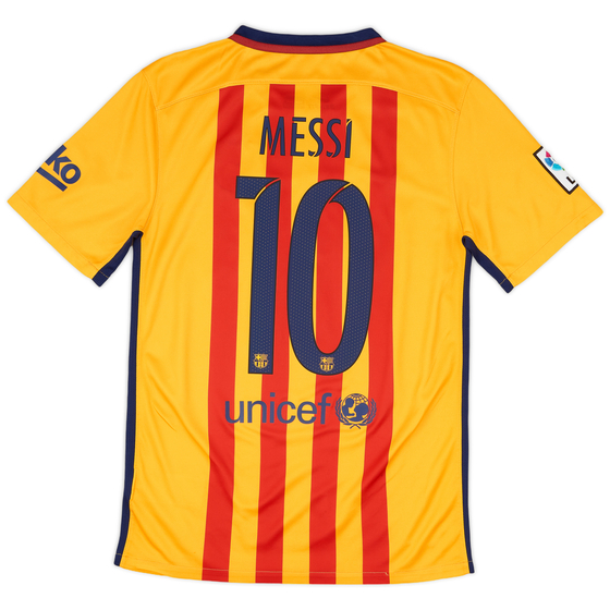 2015-16 Barcelona Away Shirt Messi #10 - 9/10 - (S)