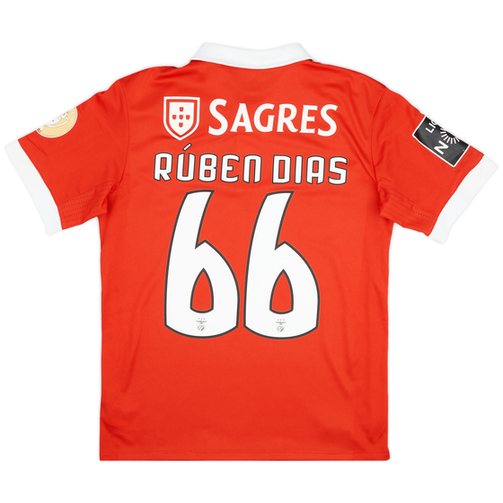 2017-18 Benfica Home Shirt Ruben Dias #66 - 8/10 - (S)