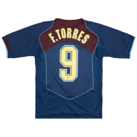 2004-05 Atletico Madrid Away Shirt F. Torres #9 - 9/10 - (S)