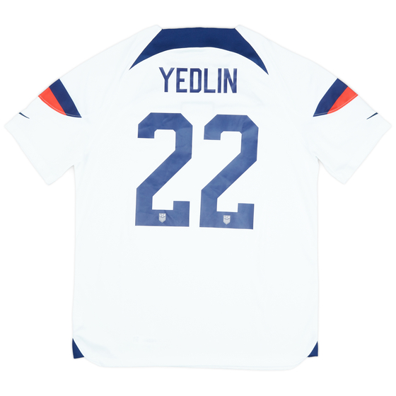 2022-23 USA Home Shirt Yedlin #22 - 9/10 - (L)