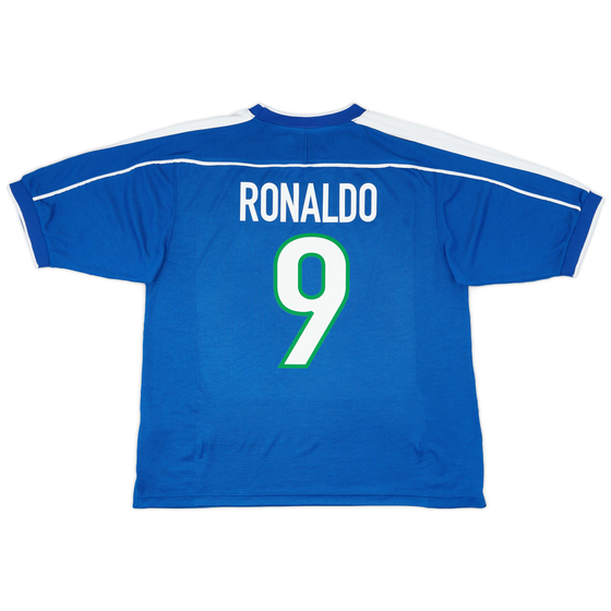 1998-00 Brazil Away Shirt Ronaldo #9 - 8/10 - (L)