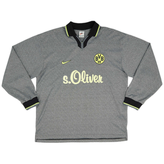 1997-98 Borussia Dortmund Player Issue Away L/S Shirt - 8/10 - (XL)