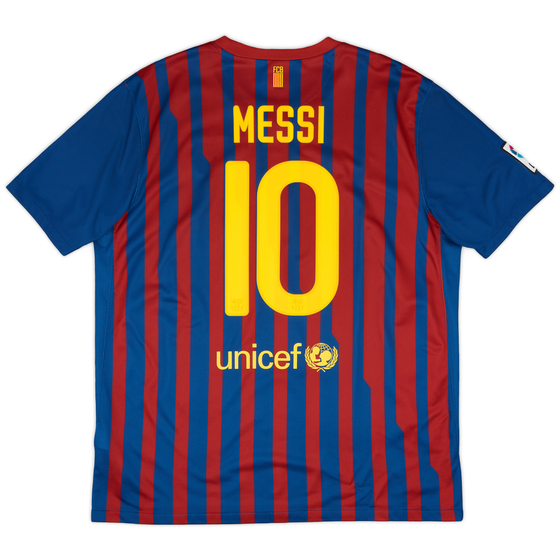 2011-12 Barcelona Home Shirt Messi #10 - 8/10 - (XL)