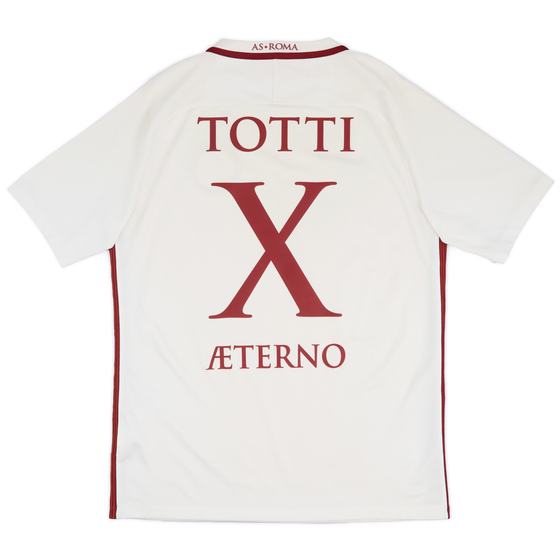 2016-17 Roma Away Shirt 'Aeterno X - Totti' - 6/10 - (M)