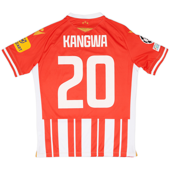 2023-24 Red Star Belgrade Match Issue Champions League Home Shirt Kangwa #20