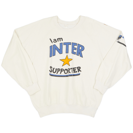 1990s Inter Milan Supporters Sweat Top - 7/10 - (XL)