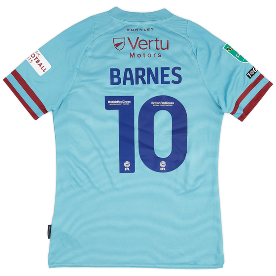 2022-23 Burnley Match Issue Carabao Cup Away Shirt Barnes #10