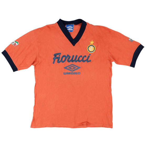 1991-92 Inter Milan Umbro Training Shirt - 8/10 - (XL)